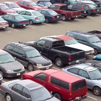 Parking at Laguardia Airport during construction