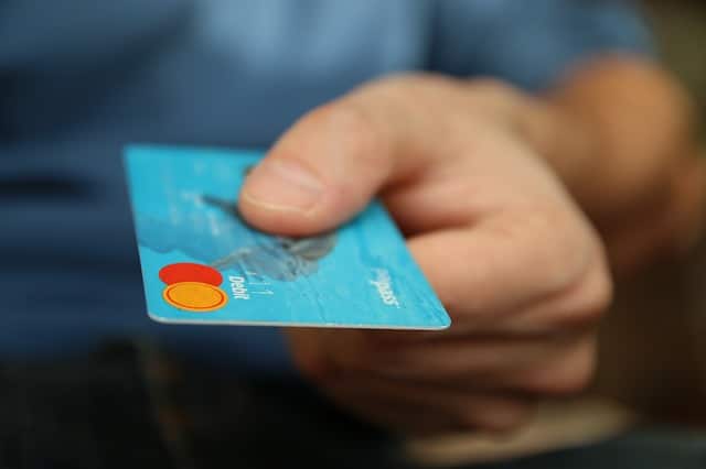 Man with credit card