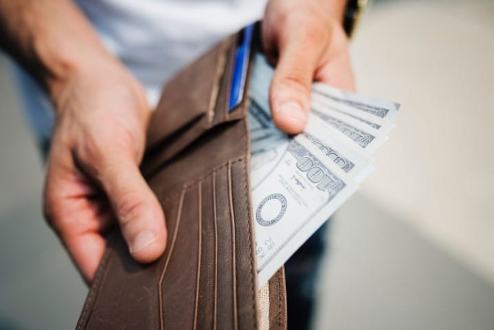 Wallet and money - airline fees
