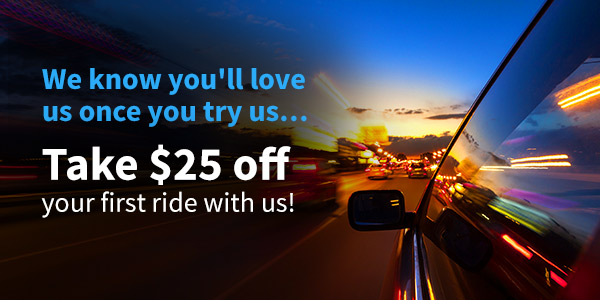 $25 off your first ride with Teddy's Transportation coupon